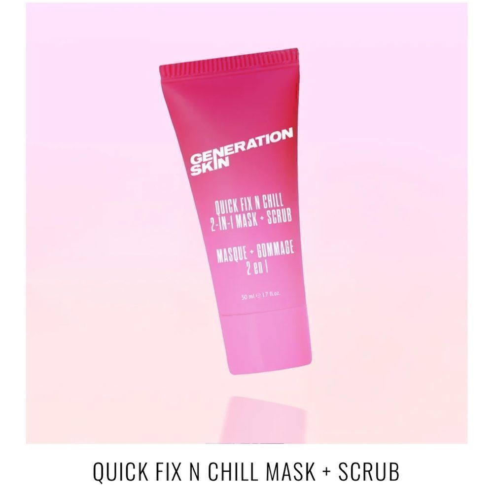 Generation Skin Quick Fix &Chill 2 in 1 Mask Scrub to exfoliate, detox & balance